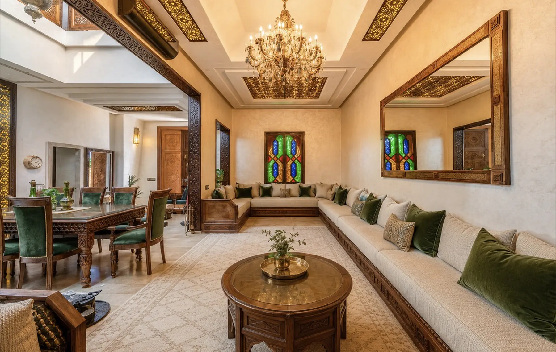 Le salon marocain de Villa Assi Prestige